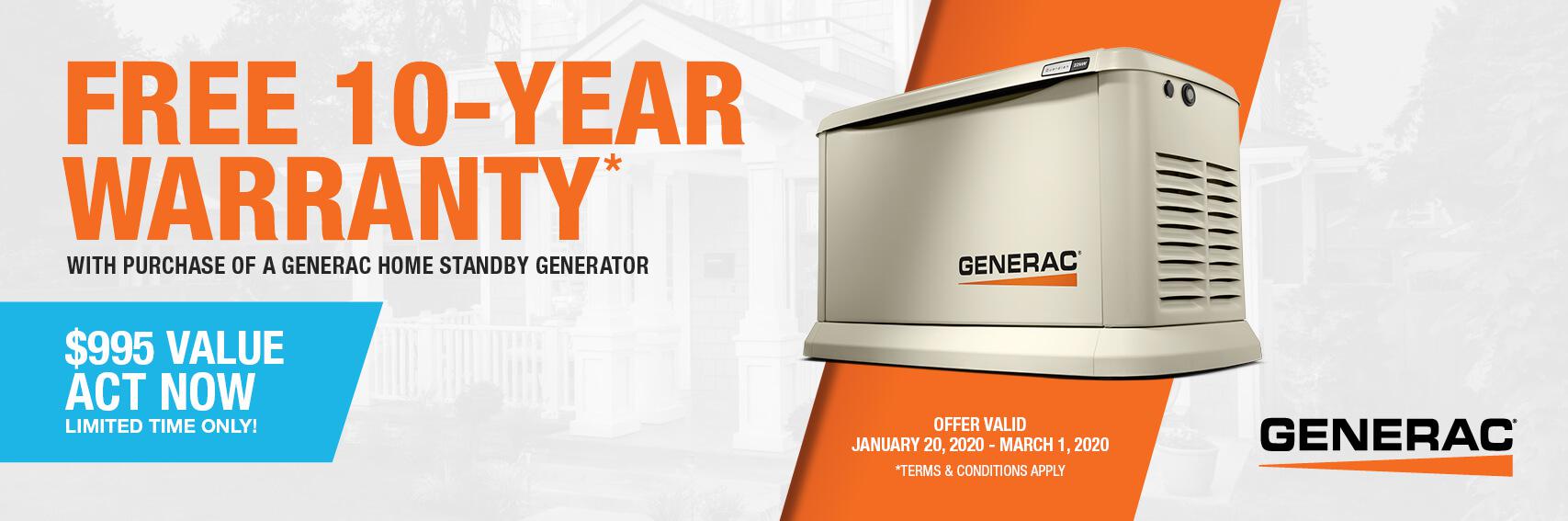 Homestandby Generator Deal | Warranty Offer | Generac Dealer | Somers Point, NJ